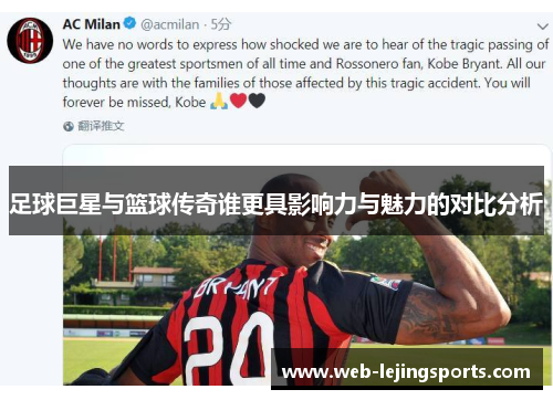 足球巨星与篮球传奇谁更具影响力与魅力的对比分析